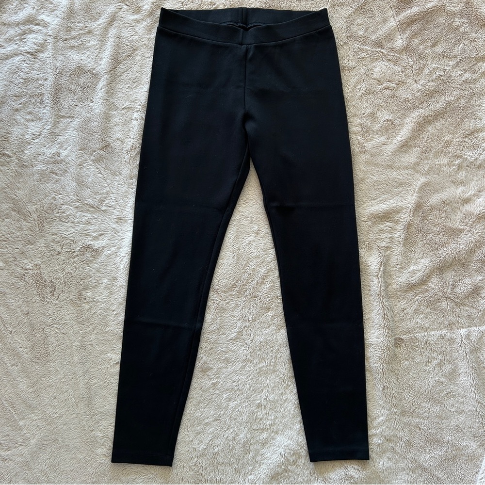 LOFT Black Knit Leggings Pants, Size Small - Picture 2 of 7